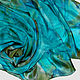 "Весна!" шарф из натурального шелка с ручным окрашиванием, Шарфы, Санкт-Петербург,  Фото №1