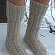 Knitted knee socks 'January'. Warm socks handmade. Socks. DominikaSamara. My Livemaster. Фото №4