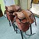 Set of Horse Cossack saddle in brown color. Saddles. Saddlery and blacksmith's yard. My Livemaster. Фото №5