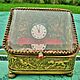 Винтаж: Старинная шкатулка подставка для часов подчасник латунь ХIХ ве. Шкатулки винтажные. Антиквариат и винтаж из Франции. Ярмарка Мастеров.  Фото №6