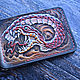 Order Leather bill holder with snake embossing(money clip). Finist (tisneniekozhi). Livemaster. . Wallets Фото №3