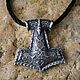 Thor's Hammer. Mjolnir amulet silver. Pendants. kot-bayun. My Livemaster. Фото №4