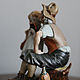 Заказать Винтаж: Дедушка с внучкой Tyche Bruno Capodimonte фарфоровая статуэтка. Kunst Galerie. Ярмарка Мастеров. . Статуэтки винтажные Фото №3