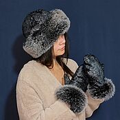 Аксессуары handmade. Livemaster - original item Boyar hat and velvet mittens. Handmade.