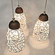 Order Champagne foam - lamp with three shades. Elena Zaychenko - Lenzay Ceramics. Livemaster. . Lampshades Фото №3
