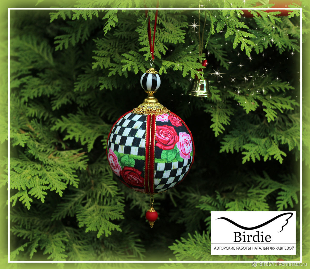  Fabric balls in the Mackenzie style, Christmas decorations, St. Petersburg,  Фото №1