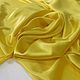 Жёлтый атласный шелк с эластаном, итальянский. Ткани. Tessitore - ткани для жизни. Интернет-магазин Ярмарка Мастеров.  Фото №2