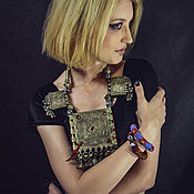 Винтаж handmade. Livemaster - original item Bracelets Tribal Beads Cuffs. Handmade.
