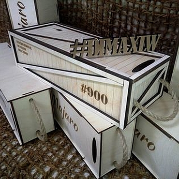 Сувениры и подарки ручной работы. Ярмарка Мастеров - ручная работа Подарочная упаковка для бутылки. Handmade.
