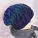 Шапка вязаная. Шапки. IRIS CRAFT. Ярмарка Мастеров.  Фото №4