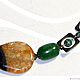 'Swallow's nest ' necklace yellow-green cut agate. Necklace. Jewelry just for You (G-Korchagina). My Livemaster. Фото №4