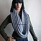 Snood men's women's pure wool 'Warm gift'. Snudy1. IRINA GRUDKINA Handmade Knitwear. My Livemaster. Фото №5