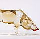 Decorative figurine made of colored glass pig Euphrosyne from Zhodzina. Figurines. In Glass. Online shopping on My Livemaster.  Фото №2
