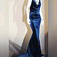 Velvet dress 'Sapphire'. Dresses. Lana Kmekich (lanakmekich). My Livemaster. Фото №5
