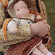 Вальдорфская кукла Оливия с лялечкой. Вальдорфские куклы и звери. Julia Solarrain (SolarDolls) (SolarDolls). Ярмарка Мастеров.  Фото №4