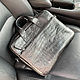 Crocodile leather briefcase Bag. Men\'s bag. exotiqpython. Online shopping on My Livemaster.  Фото №2