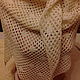 Shawl scarf 100%linen yarn'Openwork pots', Wraps, Kostroma,  Фото №1