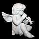 The amazing statuette 'Angel', Rosenthal, Germany, Vintage interior, Moscow,  Фото №1