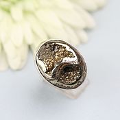 Украшения handmade. Livemaster - original item Ring with Ammonite. Silver.. Handmade.