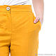 Trousers linen basic amber color. Pants. LINEN & SILVER ( LEN i SEREBRO ). Ярмарка Мастеров.  Фото №5