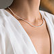 Комплект чокер и браслет «Белая мечта». Браслет из бусин. Urmjewelry. Интернет-магазин Ярмарка Мастеров.  Фото №2