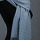 Woven scarf 'Pied-de-poule'. Merino. Scarves. Weaving Finds. Online shopping on My Livemaster.  Фото №2