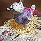Заказать Кот Пельмешек. Игрушка из папье-маше. Nataly Cotton toys. Ярмарка Мастеров. . Мини фигурки и статуэтки Фото №3