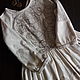 Cotton dress with linen long sleeve 'Moth'. Dresses. ZanKa. Online shopping on My Livemaster.  Фото №2