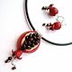 Pendant - necklace Granatik with pomegranate. Necklace. Shagree (Shagree). My Livemaster. Фото №4