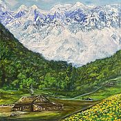 Картины и панно handmade. Livemaster - original item Paintings: oil painting Mountain landscape.Calmness.. Handmade.