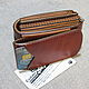 Compact wallet S-Fold Gator-cardholder. Purse on the belt. Wallets. Joshkin Kot. Интернет-магазин Ярмарка Мастеров.  Фото №2