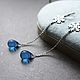 Серьги со снежинками с чешским стеклом. Серьги классические. MarkaMarina.     jewelry. Интернет-магазин Ярмарка Мастеров.  Фото №2