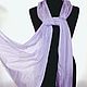 Order Silk scarf lilac women's spring demi-season silk scarf. Silk scarves gift for Womans. Livemaster. . Scarves Фото №3