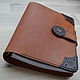 Leather notebook with A5 rings. Notebooks. crecca. Online shopping on My Livemaster.  Фото №2