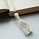 Bookmark for books Knitted heart beige. Gifts for March 8. BarminaStudio (Marina)/Crochet (barmar). My Livemaster. Фото №4