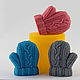 Silicone mold for soap 'Knitted mitten 3D', Form, Shahty,  Фото №1