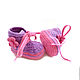Order Newborn gift: Booties sneakers for girls woolen. babyshop. Livemaster. . Gift for newborn Фото №3