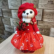 Куклы и игрушки handmade. Livemaster - original item Toy rabbit in red. Handmade.