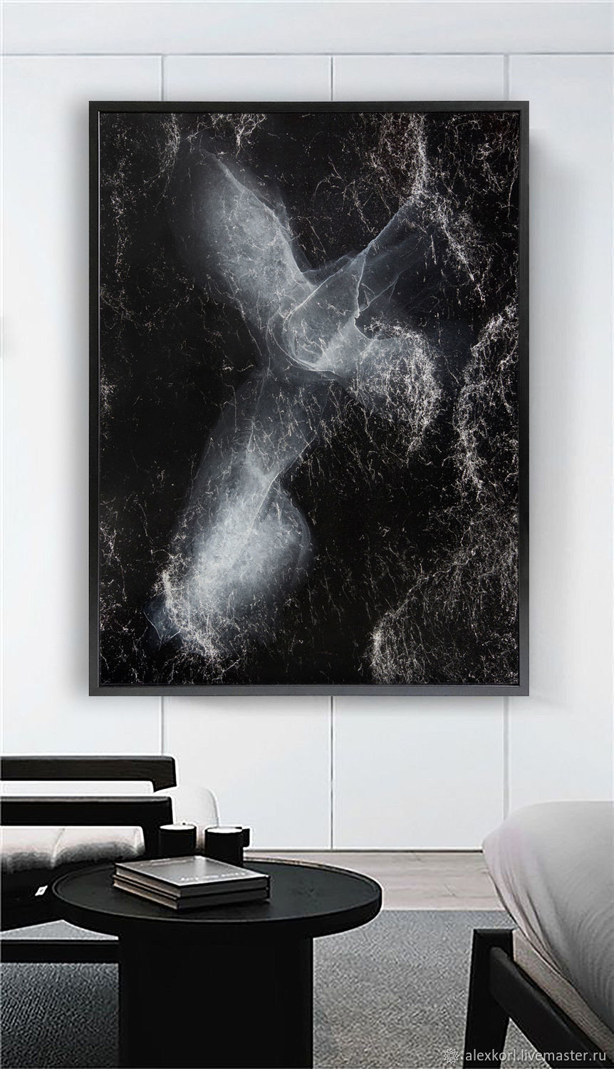 Картины абстракция черно белые для интерьера
