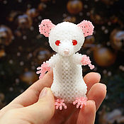 Куклы и игрушки handmade. Livemaster - original item Rat symbol of the year 2020 rat toy beaded rat gift new year. Handmade.
