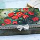 Box Bouquet of poppies solid pine, Box, Moscow,  Фото №1