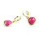Pink earrings, jewelry earrings, children's earrings ' Fuchsia'. Earrings. Irina Moro. My Livemaster. Фото №5