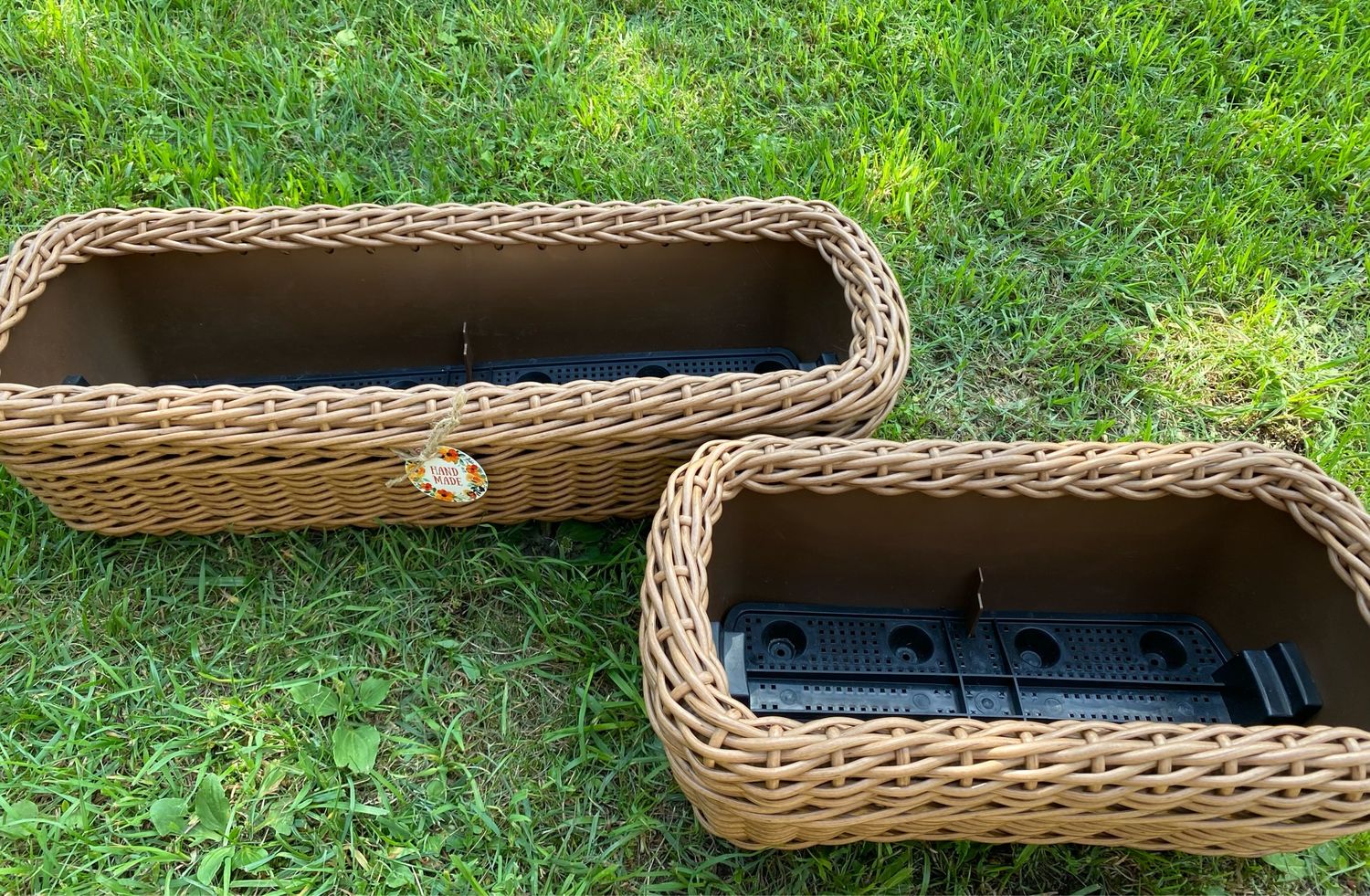 Кашпо ящик из искусственного ротанга 60 см .и 40 см Комплект в интернет ...