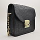Classic evening women's handbag made of Python skin, in black!. Classic Bag. SHOES&BAGS. My Livemaster. Фото №6