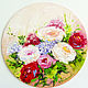 Peony Painting 'Spring Fragrance' Round Oil Painting. Pictures. kartina-sochi. My Livemaster. Фото №4