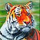 Tiger animals oil painting portrait of a tiger, Pictures, Ekaterinburg,  Фото №1