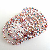 Украшения handmade. Livemaster - original item Bracelet on the hand pearl CLOUDY TENDERNESS jewelry. Handmade.