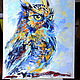 The picture of the owl 'Keeper of the Secret Knowledge' oil painting with owl. Pictures. Multicolor Gallery. My Livemaster. Фото №6
