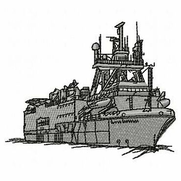 Материалы для творчества ручной работы. Ярмарка Мастеров - ручная работа Дизайн машинной вышивки: "Корабль". Handmade.