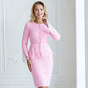 Одежда handmade. Livemaster - original item Tweed Luxury Pink Suit. Handmade.